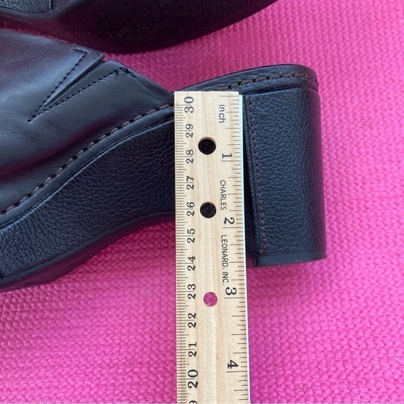 Cole Haan Black Leather Clogs Womens 8.5B Slip On Mules - Picture 6 of 8